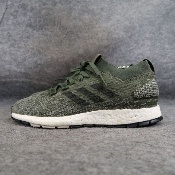Adidas Shoes Mens 7.5 Athletic Sneakers PureBoost RBL Base Green Running Active - Picture 3 of 13